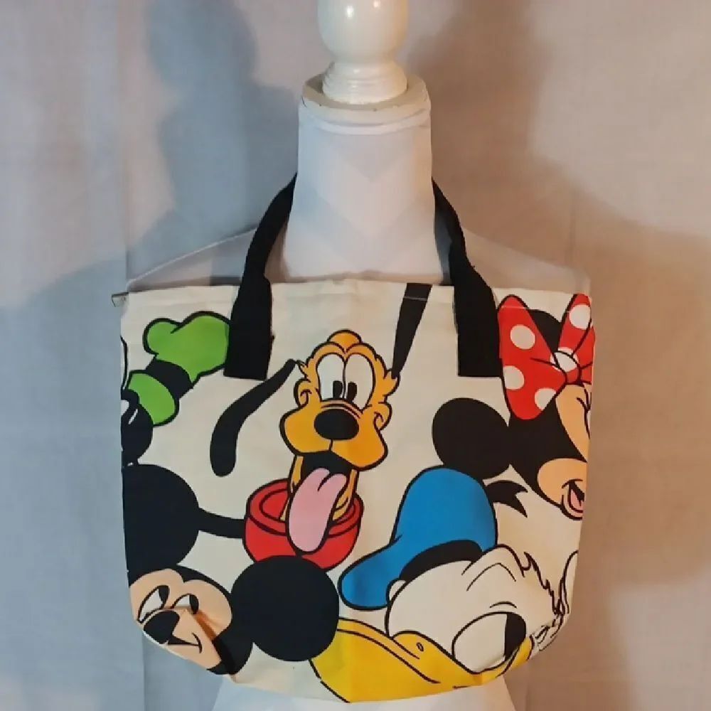 Disney Character Print Tote Bag - Multicolor